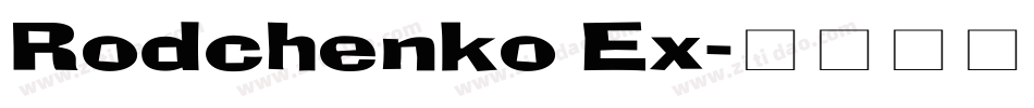 Rodchenko Ex字体转换